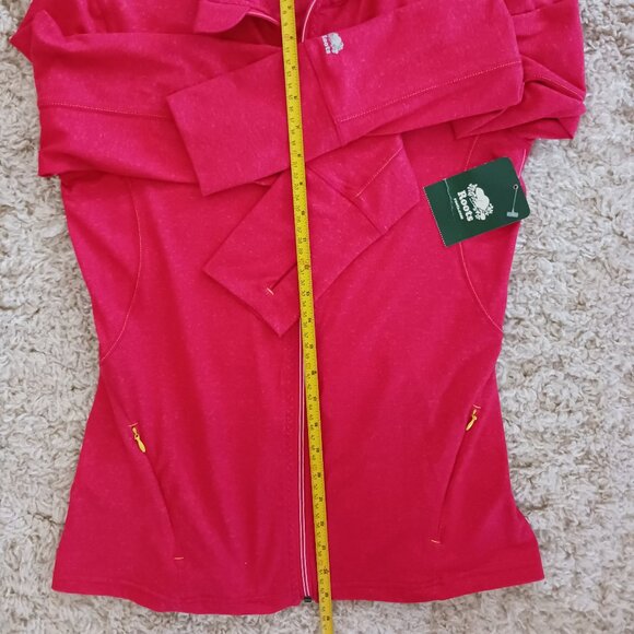 NWT ROOTS Sidney Jacket Women's Size Medium Pink Full Zip Jacket Pockets - Picture 12 of 14